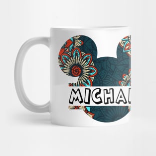 Michael Name With Seamless Pattern Mug